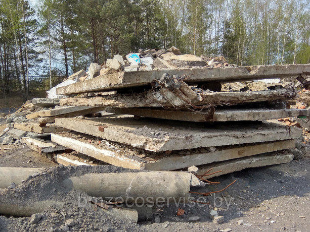 Прием отходов в целях последующих их подготовки и использования: боя железобетонных и бетонных изделий