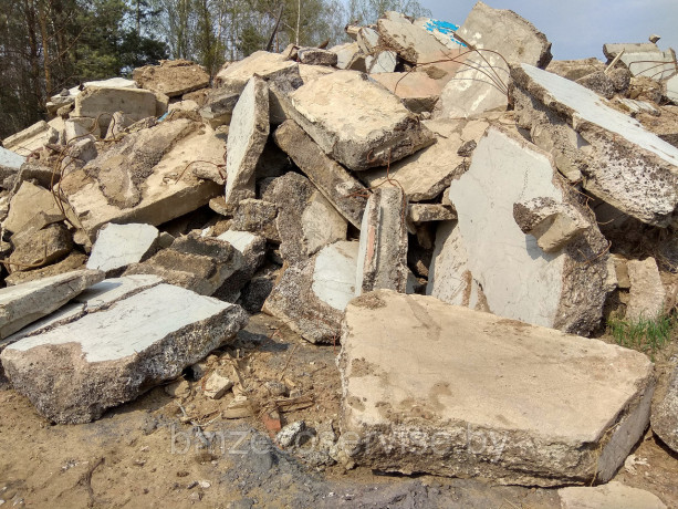 Прием отходов в целях последующих их подготовки и использования: боя железобетонных и бетонных изделий